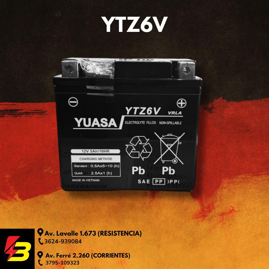 BATERIA YUASA YTZ6V