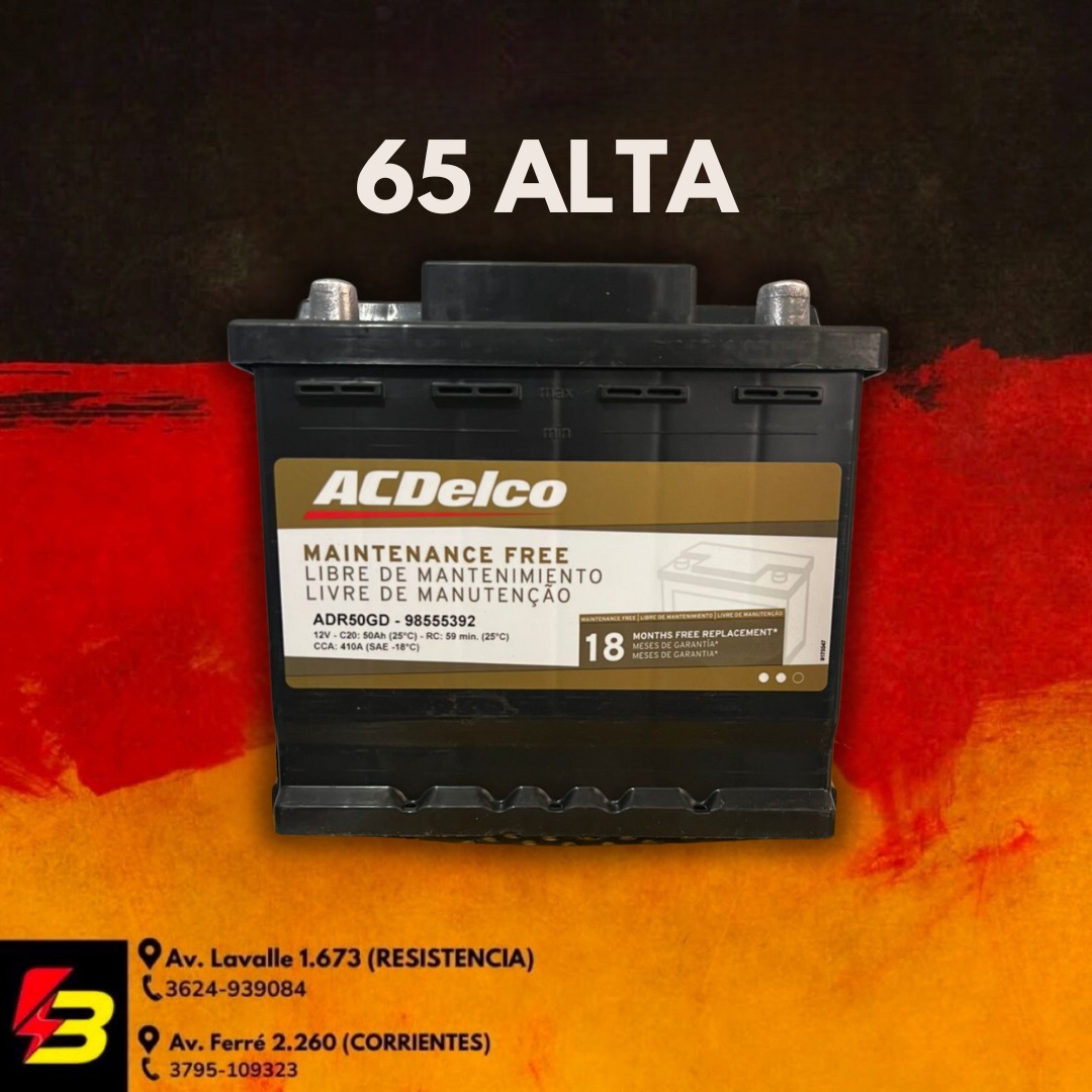 65 ALTA BATERIA ACDELCO