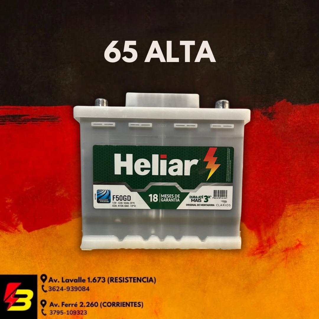 65 ALTA BATERIA HELIAR